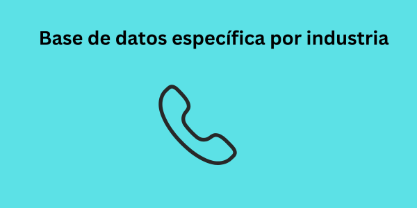 base de datos específica por industria