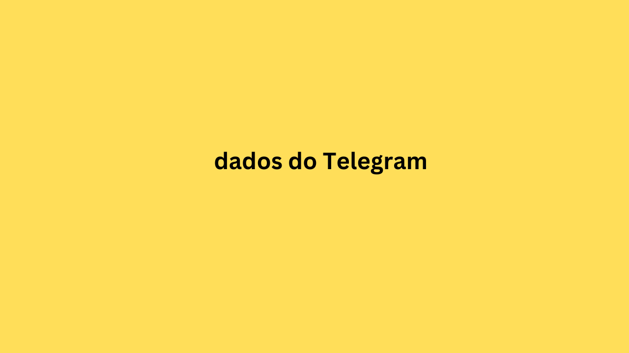 dados do Telegram