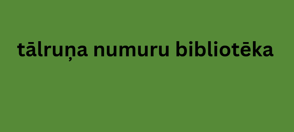 tālruņa numuru bibliotēka