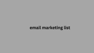 email marketing list 