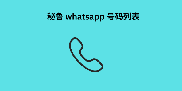 秘鲁 whatsapp 号码列表