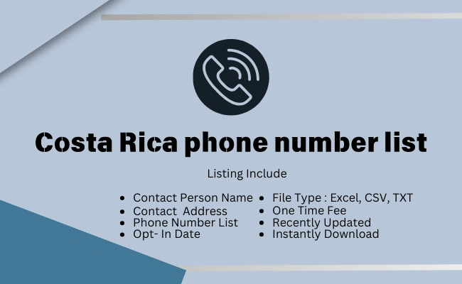 Costa Rica phone number list